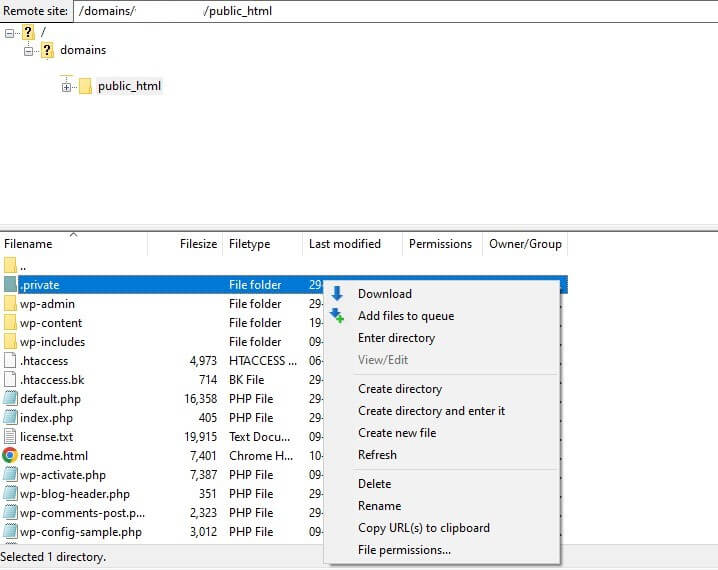 Download backup folders from FTP client manually downloading backup files from FTP client