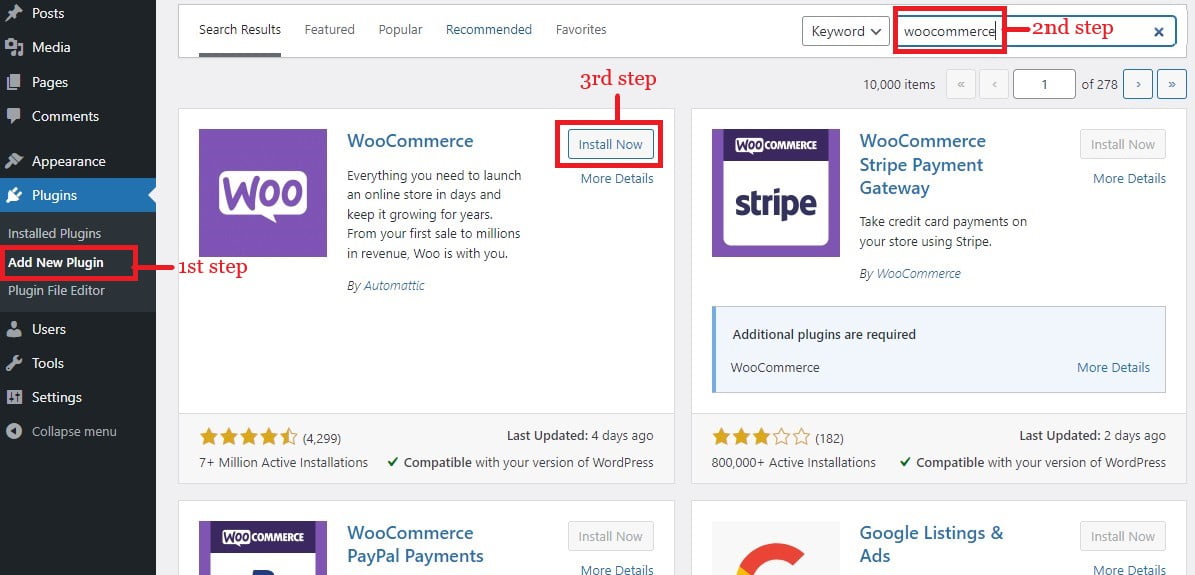 install woocommerce plugin install woocommerce plugin on wordpress