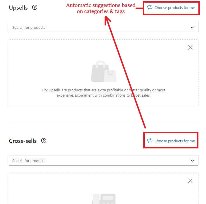 linked products tab linked products tab in product form of woocommerce