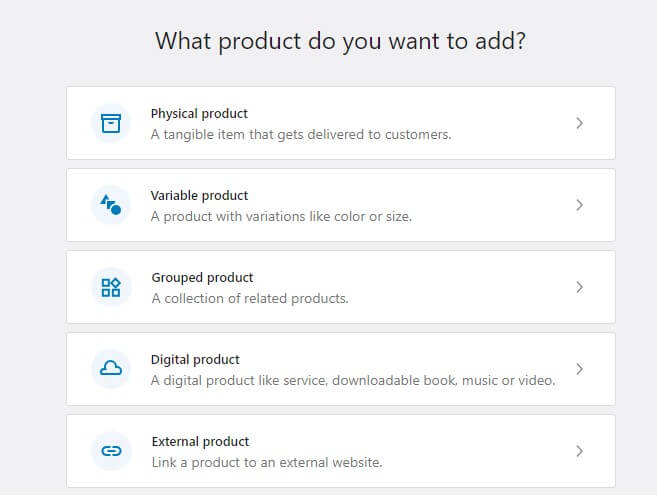 product types in woocommerce 5 types of products in woocommerce