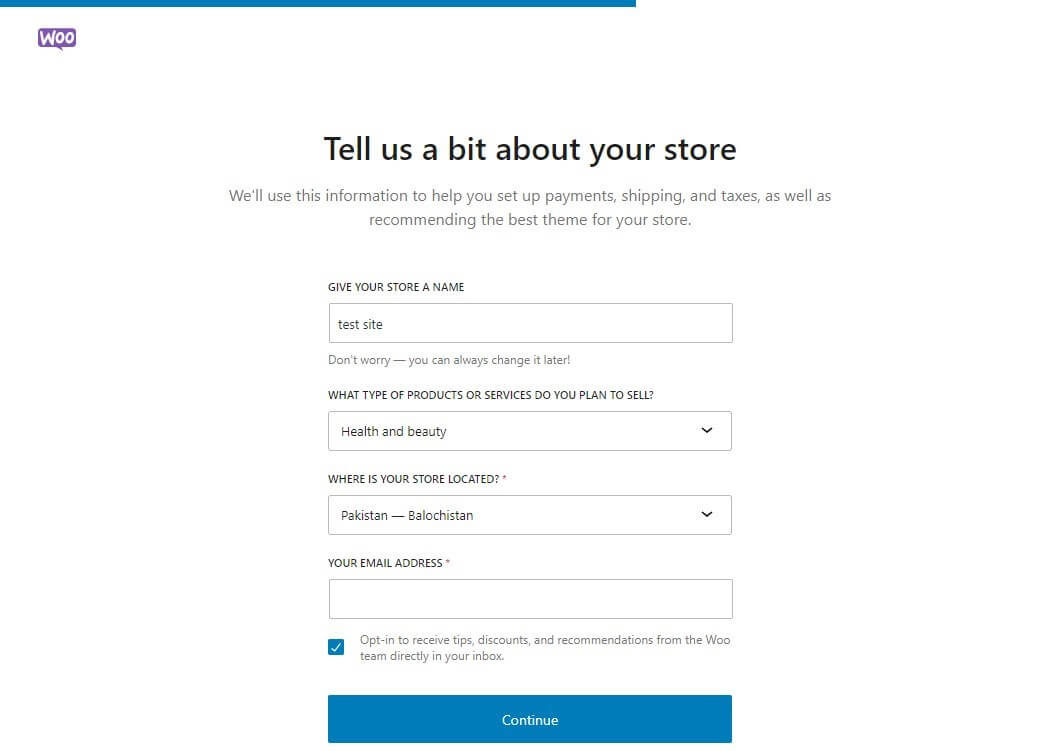tell us a bit about your store tell a bit about your store to woocommerce