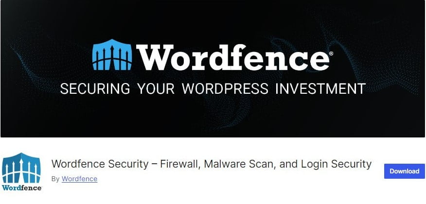 Wordfence 4th essential wordpress plugin - Wordfence