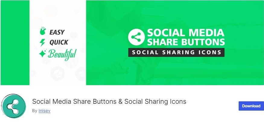 social media share buttons 10th essential wordpress plugin - social media share buttons