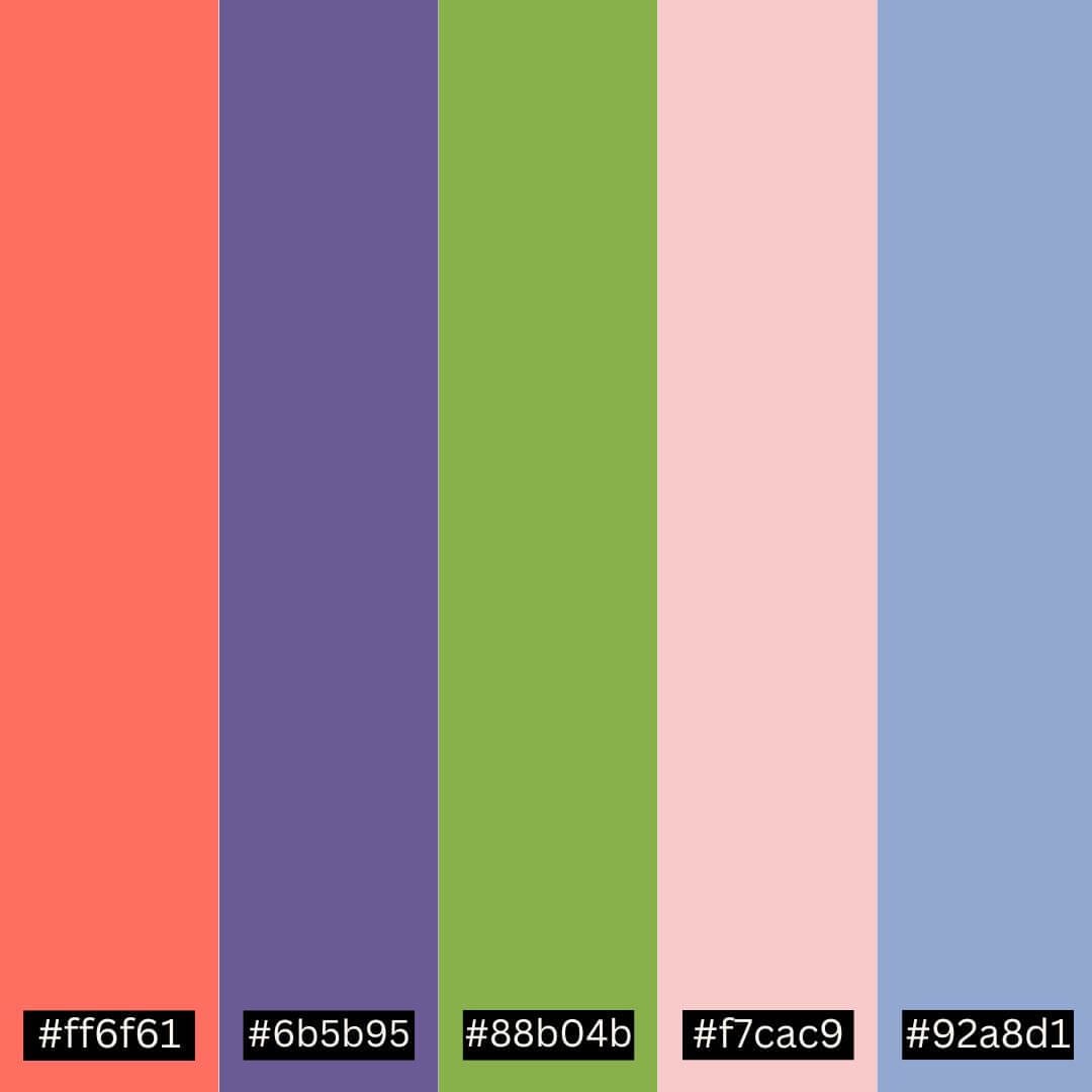 1st best color palette best color palette created from color palette generator