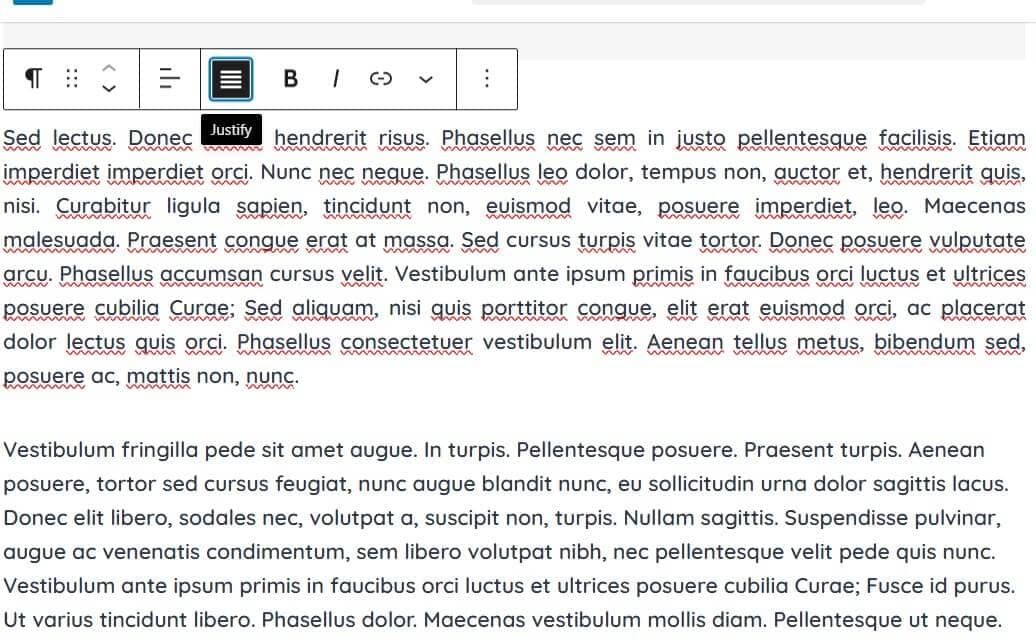 Justify text of paragraph in wordpress by plugin justifying text by plugin