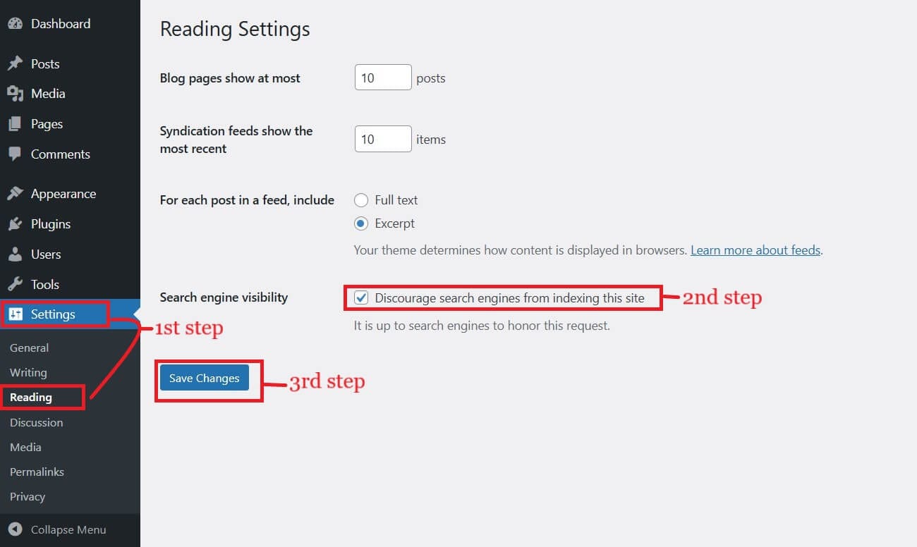 hide wp site from search engines hiding wordpress site from search engines using wp settings