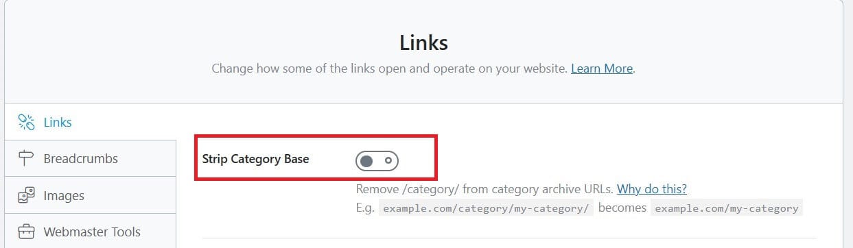 removing category from wp permalinks removing ctaegory from wp permalinks in rank math plugin